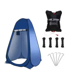 GENERICO - Carpa 1 Persona Carpa Baño Vestidor Portátil + Ducha Solar