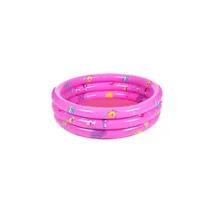 GENERICO - Piscina Inflable Plástico Bebe 3 Anillos 80 Cm Verano rosa