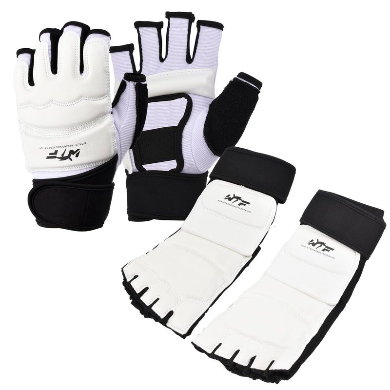 KOKILA - Guantes De Entrenamiento De Taekwondo Guardamanos+Empeineras