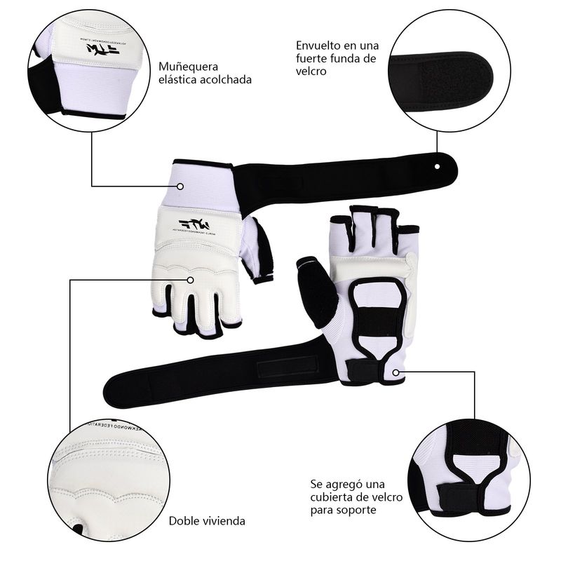 KOKILA - Guantes De Entrenamiento De Taekwondo Guardamanos+Empeineras