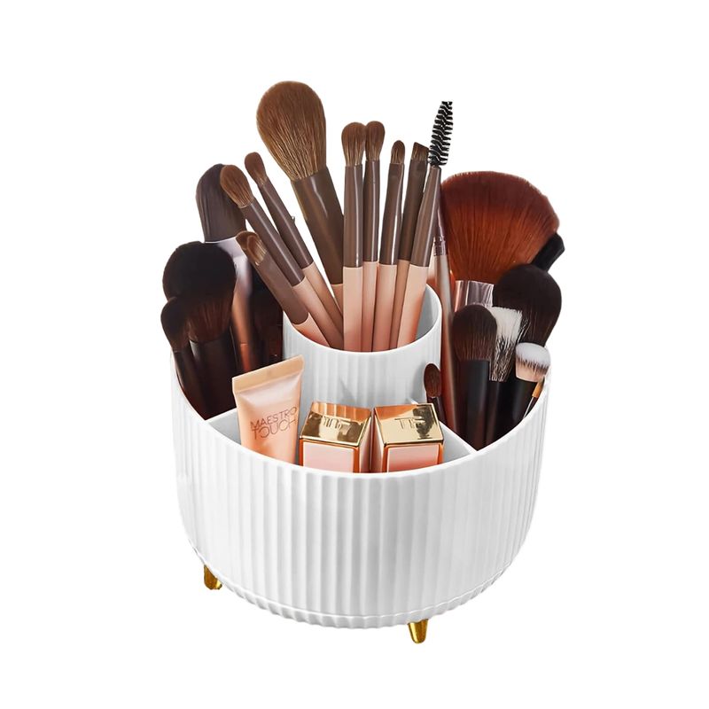 WELDMON - 360° organizador giratorio cosmeticos de 5 ranuras