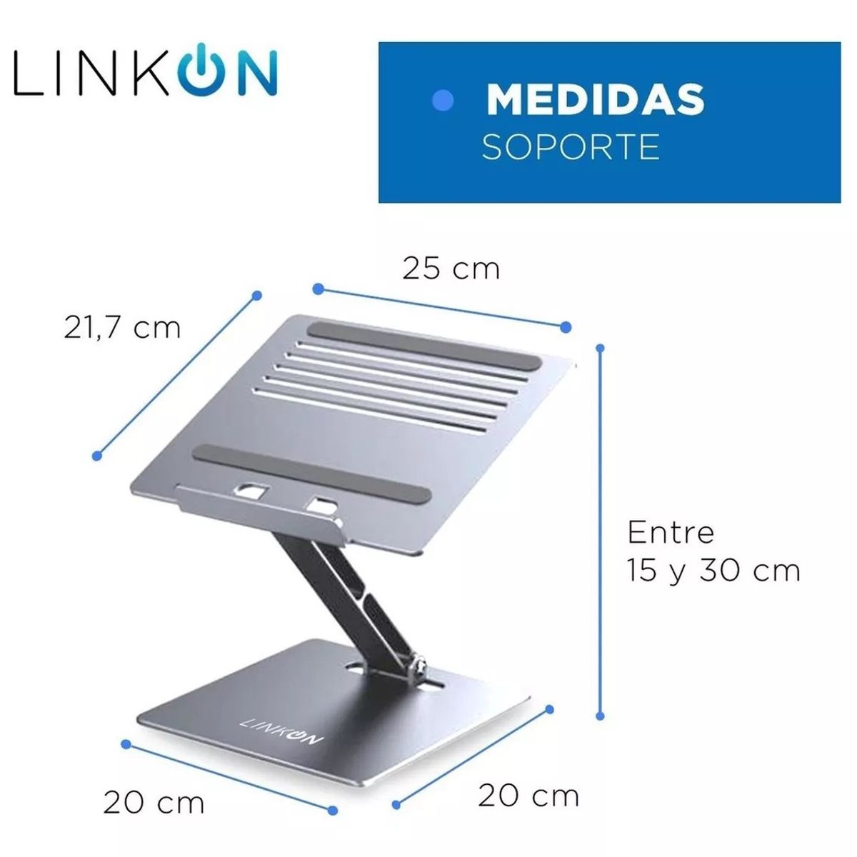 GENERICO - Soporte Base Ajustable Para Mac Macbook Notebook Alum 10-17