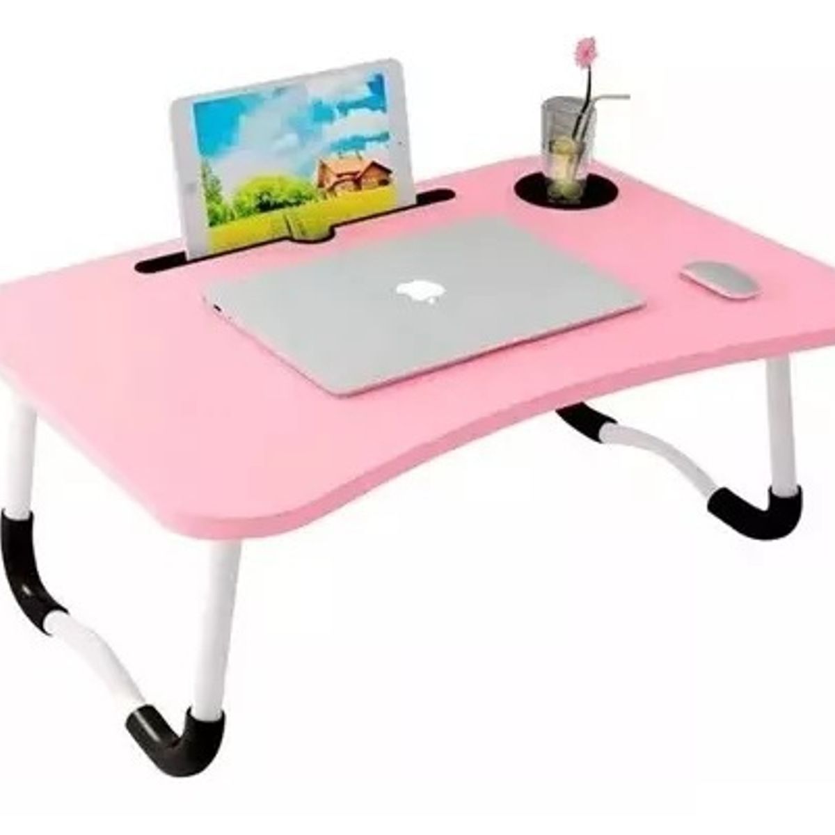 GENERICO - Mesa Plegable Para Cama Y Notebook Multifuncional De Madera