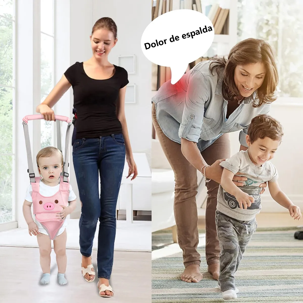 KOKILA - Arnes para Caminar Bebe Primeros Pasos 4 en 1 Ergonomico