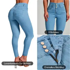 KOKILA - Jeans Skinny Con Push up levanta cola Moda