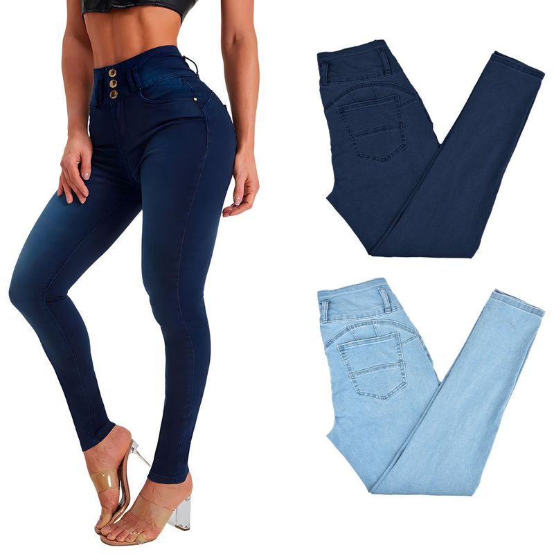 KOKILA - Jeans Skinny Con Push up levanta cola Moda