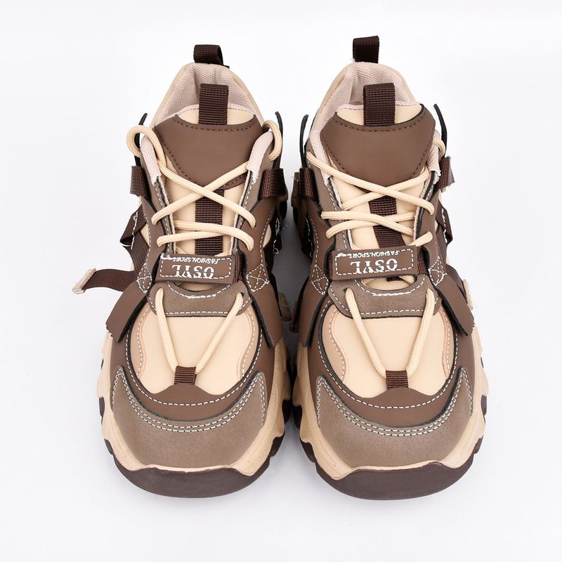 KOKILA - Zapatos Mujer Casual De Con Suela Gruesa Incremento Suela