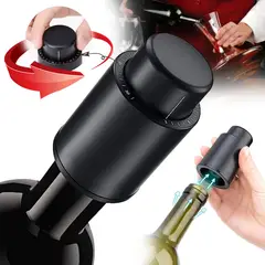 EDWINAYY - Tapón De Vino Al Vacío De Plástico Tipo Prensa Para Conserva
