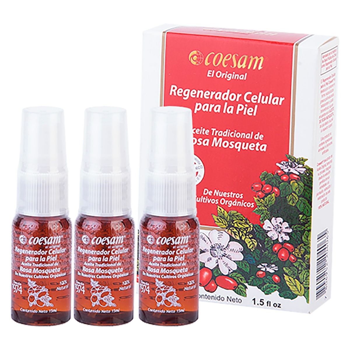 COESAM - Aceite Regenerador Celular de Rosa Mosqueta Coesam 3x15ml