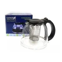 Tetera Vidrio 700 Ml Con Filtro Metálico Para Te