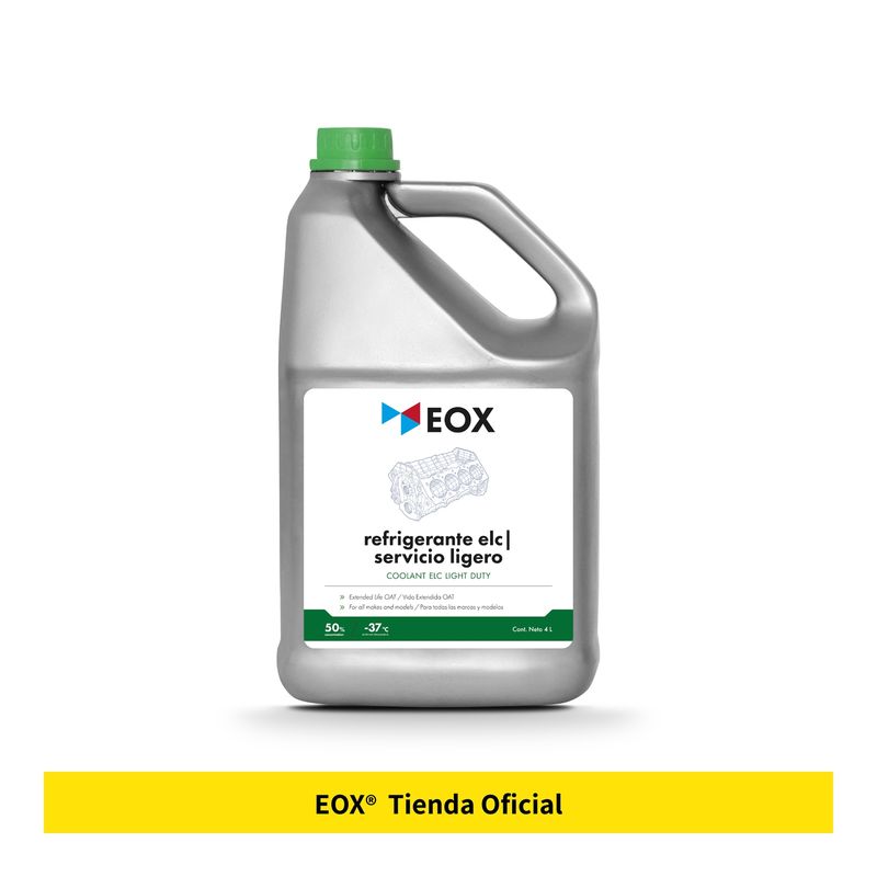 GENERICO - Refrigerante Anticongelante Coolant Elc 50% Verde Eox 4 L