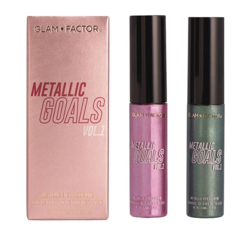 GLAM FACTOR - Set De Sombras De Ojos Metallic Goals Glam Factor