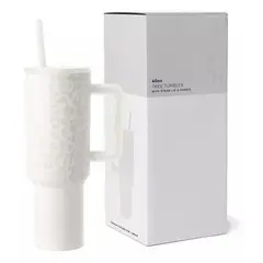 GENERICO - Vaso Termico Mug Doble Pared 12l Inoxidable Frio Calor BLANCO DISEÑO
