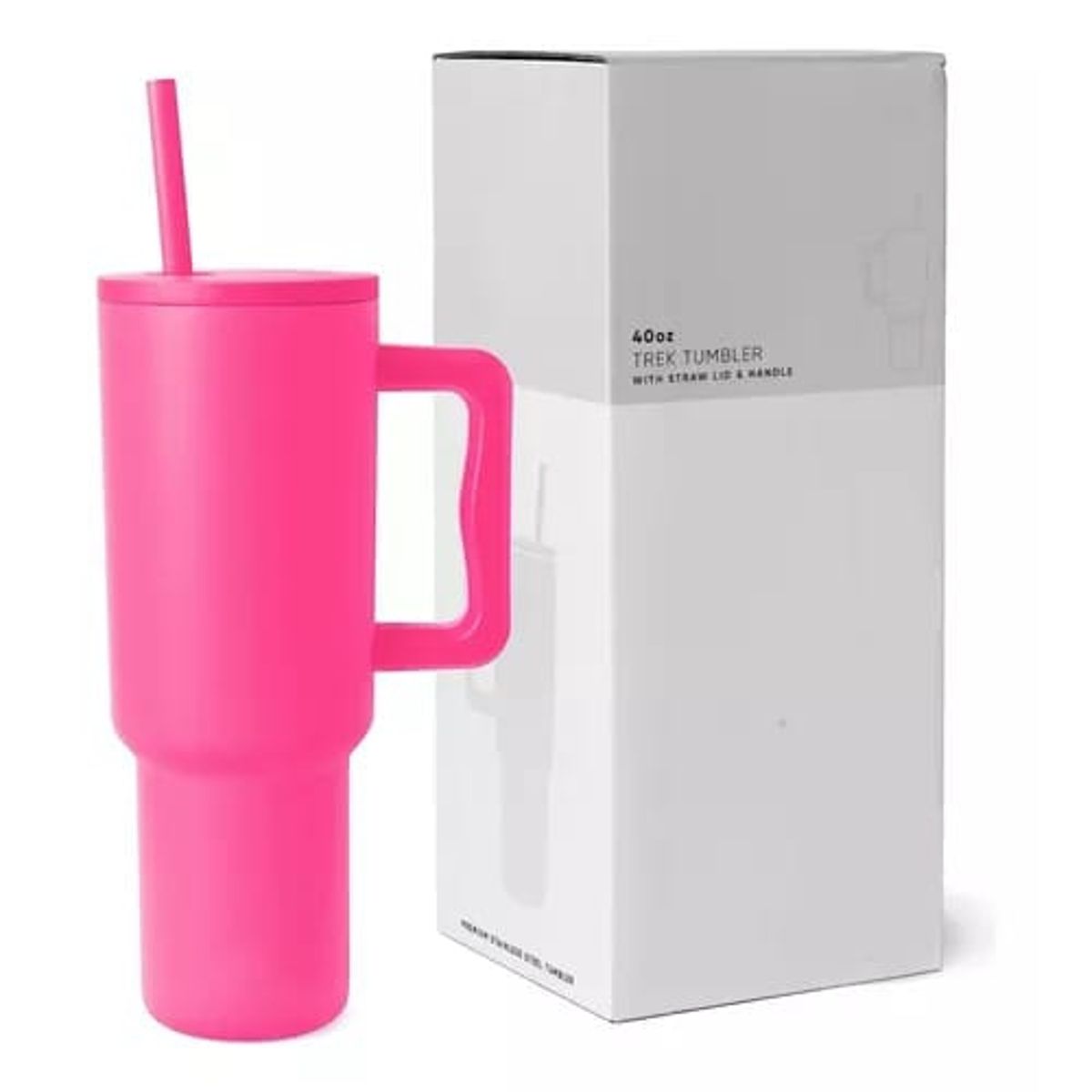 GENERICO - Vaso Termico Mug Asa Doble Pared 12l Inoxidable Frio Calor FUCSIA