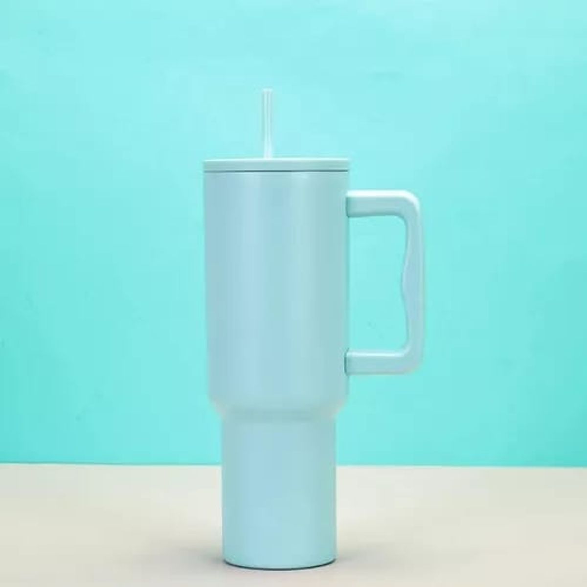 GENERICO - Vaso Termico Mug Asa Doble Pared 12l Inoxidable Frio Calor CELESTE