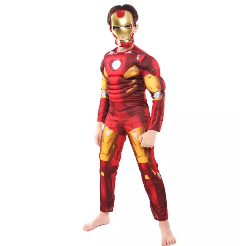 GENERICO - Disfraz super héroe iron man para niño talla 6