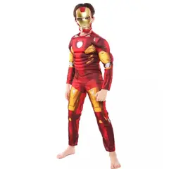 GENERICO - Disfraz super héroe iron man para niño talla 6