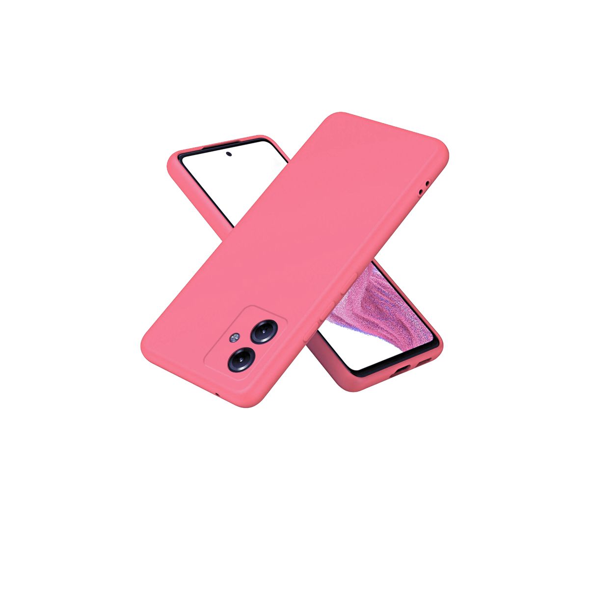 JOIGO - Carcasa Funda Para Motorola G14 Goma Rosado.