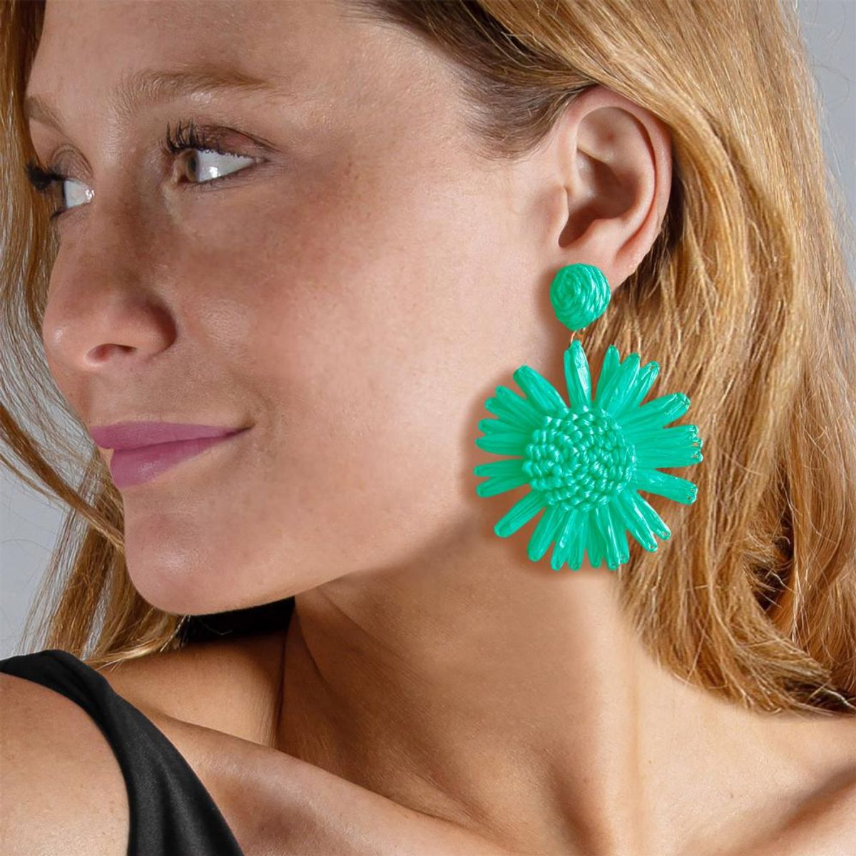 MARIA PASKARO - Aros Azalea Turquesa María Paskaro - Verde