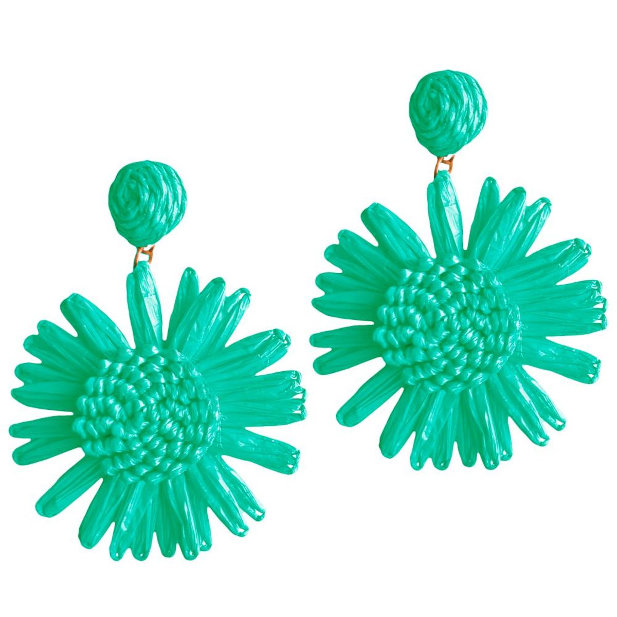 MARIA PASKARO - Aros Azalea Turquesa María Paskaro - Verde