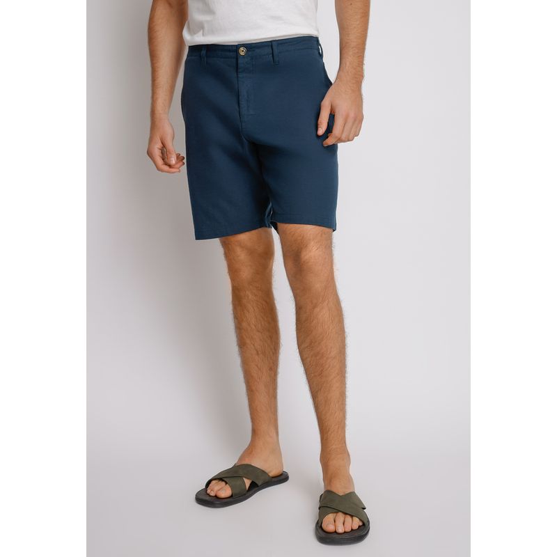 TRIAL - Shorts hombre Casual Slim Fit Venus Algodón Azul marino