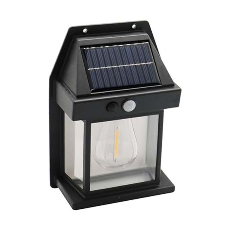 GENERICO - Farol Solar De Pared Con Sensor Movimiento Luz Cálida Exterior