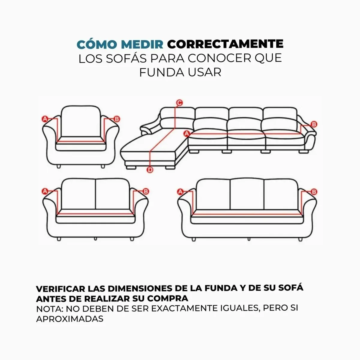 GENERICO - Funda Cubre Sofá Sillón Algodón Turco NEGRO 3-1-1 Cuerpos