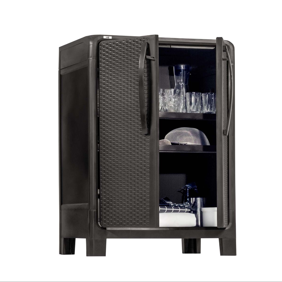 QRUBBER - Armario Multiuso Mediano Eclypse Marrón MQ Qrubber