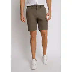 TRIAL - Shorts hombre Casual Slim Fit Valerio Algodón Verde