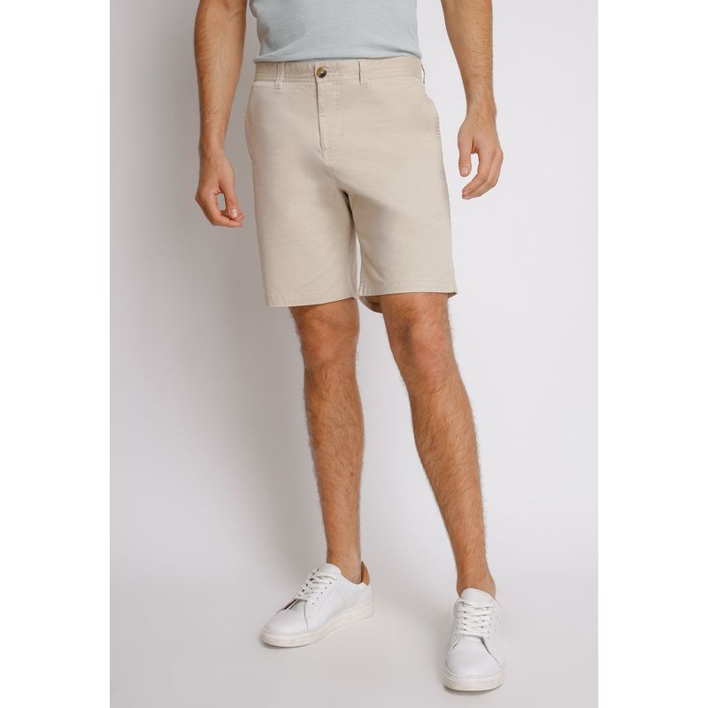 TRIAL - Shorts hombre Casual Slim Fit Valerio Algodón Beige