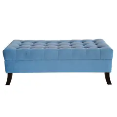 GENERICO - Banqueta Baúl Portofino Color Azul Petroleo