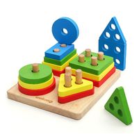 Juguete De Encaje Formas Geométricas Didáctico Montessori