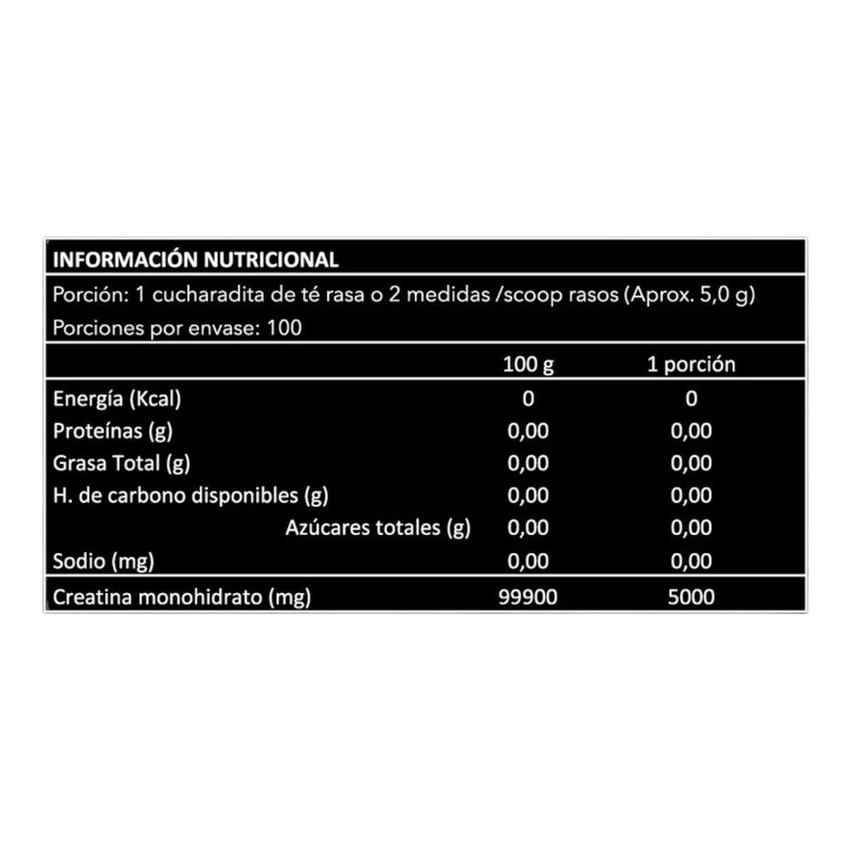 RH45 - CREATINA MONOHIDRATADA SILVER 500GR 100SV - RH45.