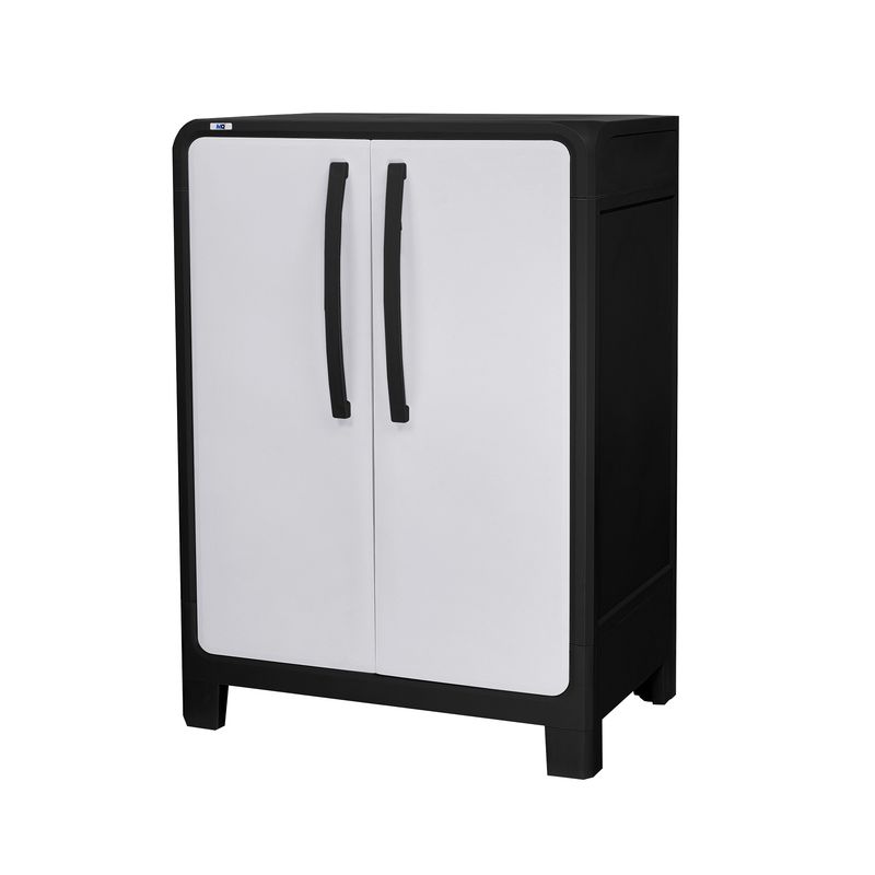 QRUBBER - Armario modelo Eclypse Multiuso 100 *70 *46cm Negro-Gris MQ