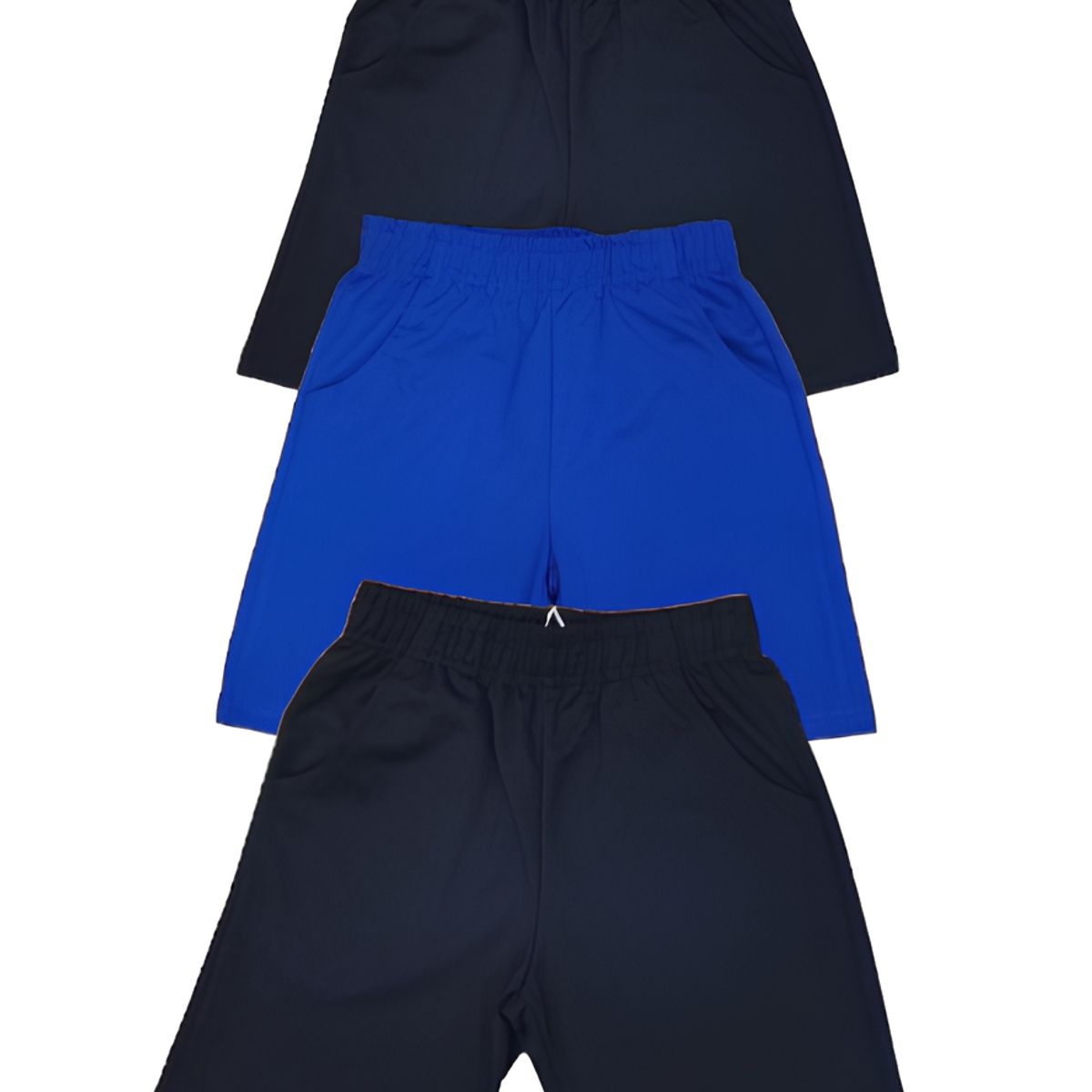 AGW - Pack 3 Short Niño Algodón Azules Y Negro