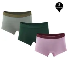 GIOVACCHINO - Pack de 3 Calzones Boxer Pantaleta bambú Mujer.