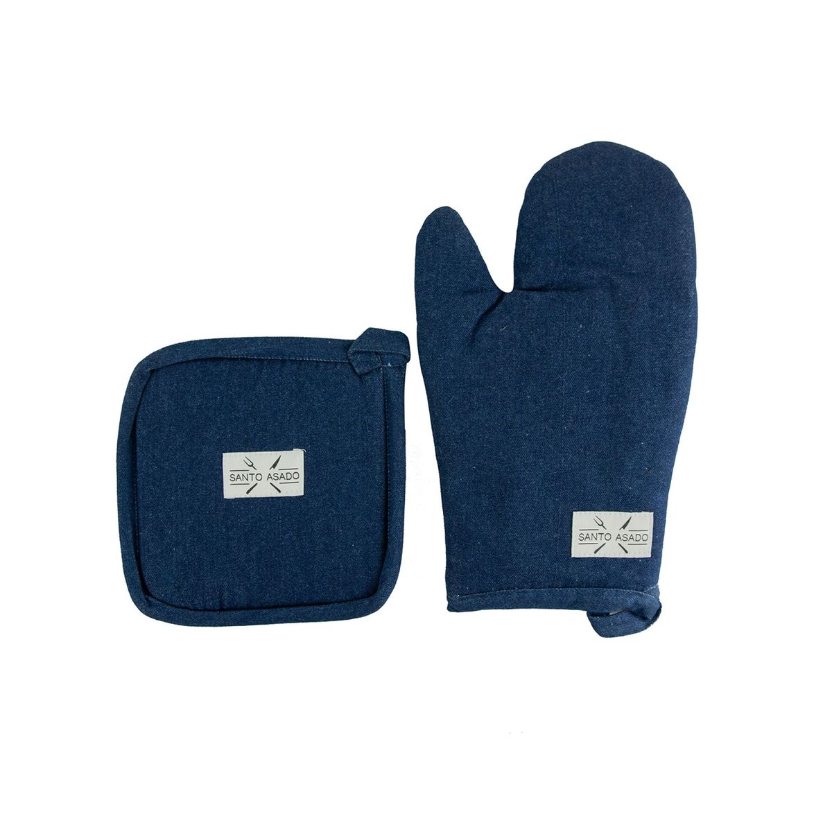 DECO EXPRESS - Set Toma Olla Y Guante Azul