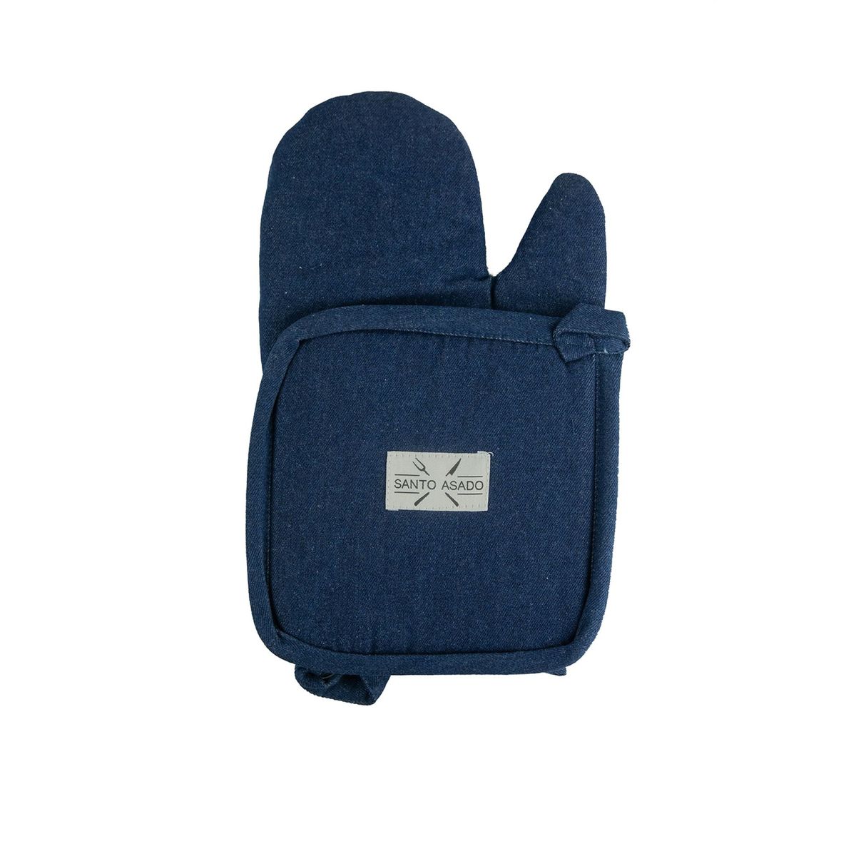 DECO EXPRESS - Set Toma Olla Y Guante Azul