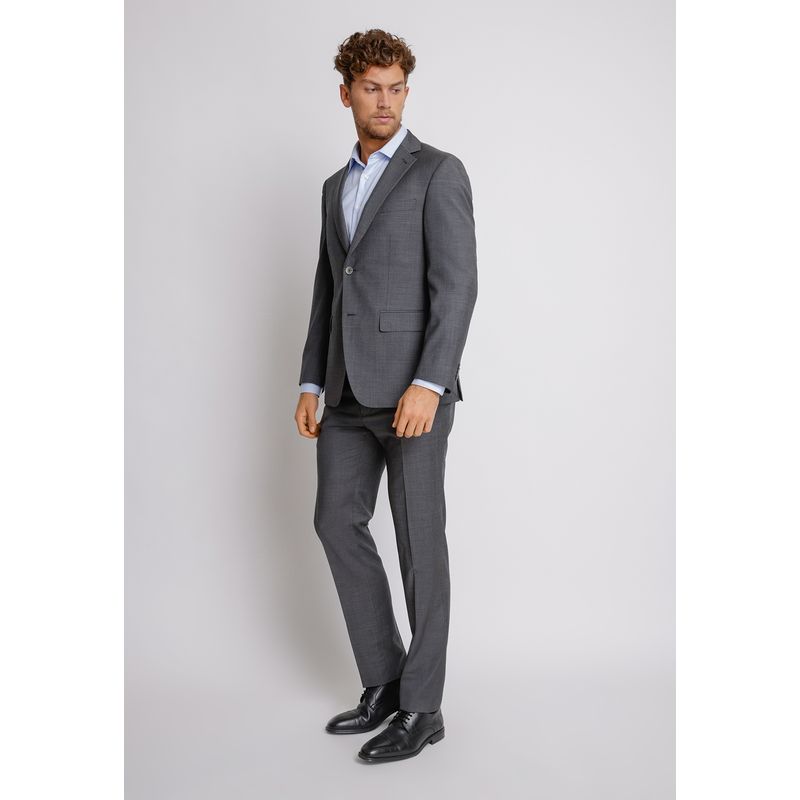 TRIAL - Traje hombre Formal Slim Fit Luxury Lana Gris marengo