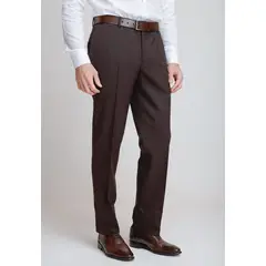 TRIAL - Pantalón hombre Formal Regular fit Executive Café