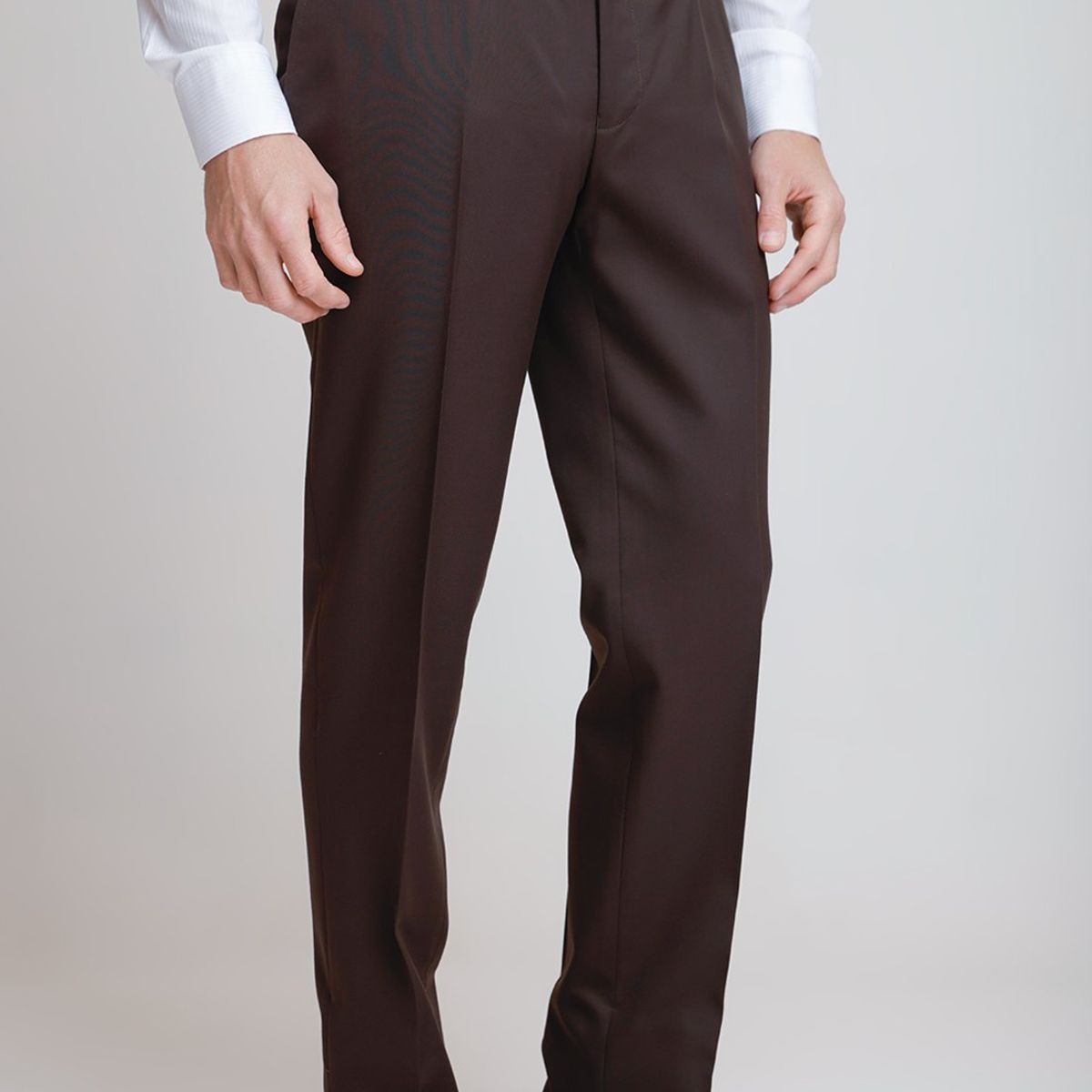 TRIAL - Pantalón hombre Formal Regular fit Executive  Café