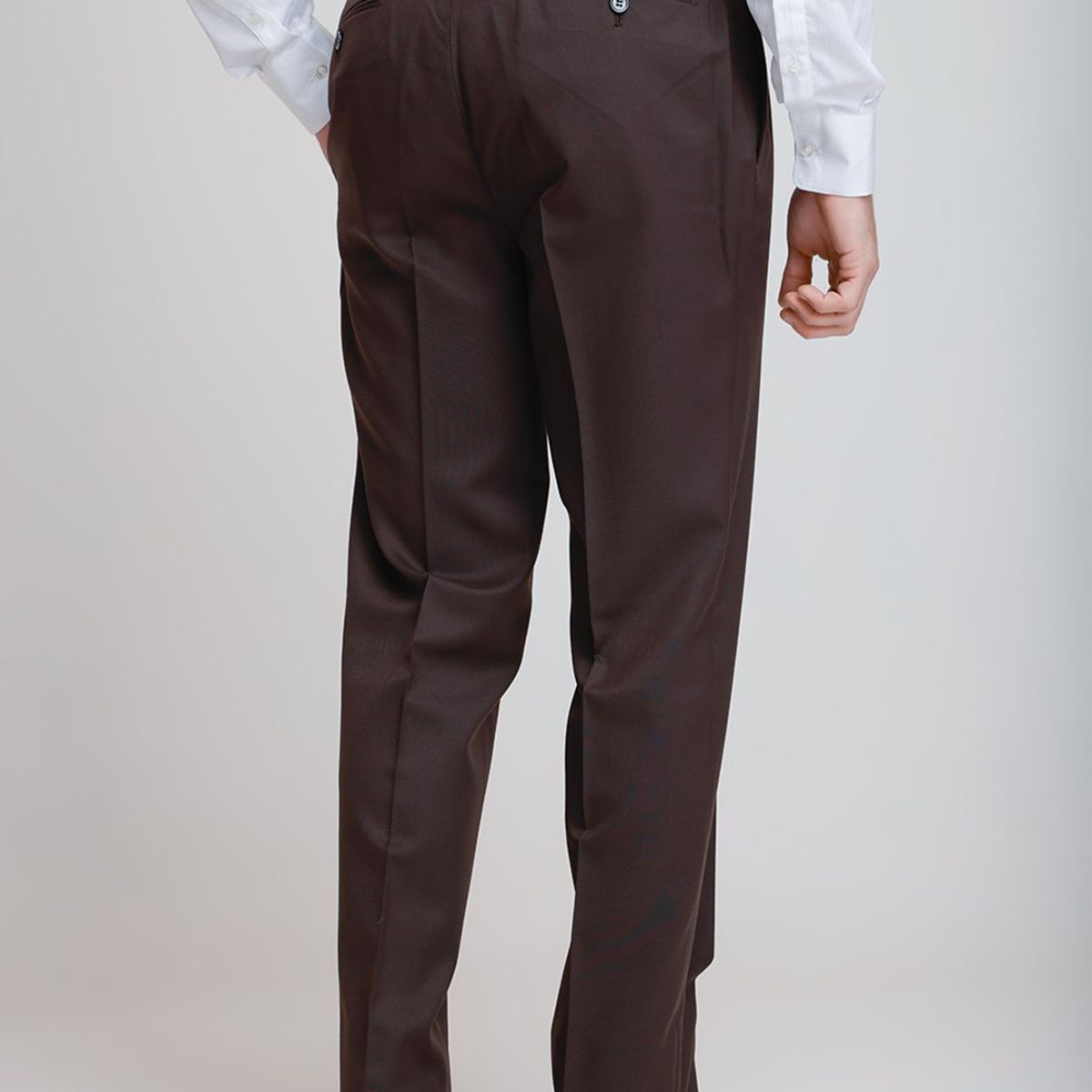 TRIAL - Pantalón hombre Formal Regular fit Executive  Café
