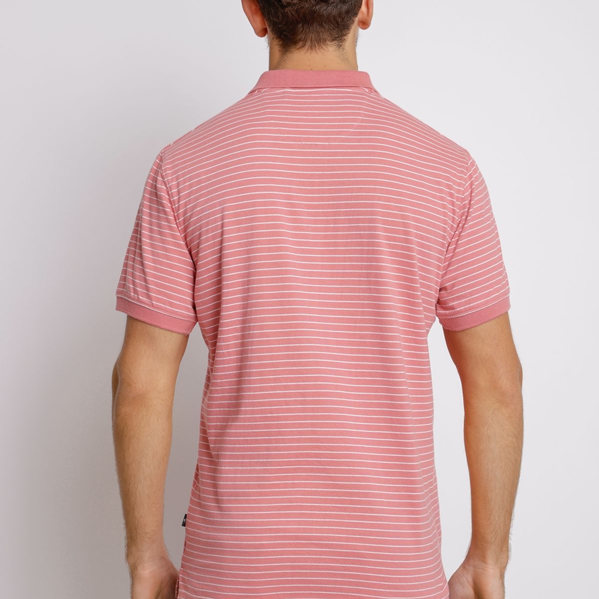 TRIAL - Polera Manga Corta hombre Casual Slim Fit Max Algodón Coral