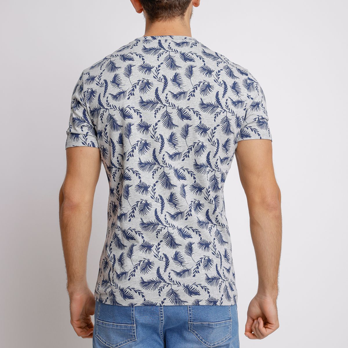 TRIAL - Polera hombre Casual Slim Fit Miquele Algodón Gris
