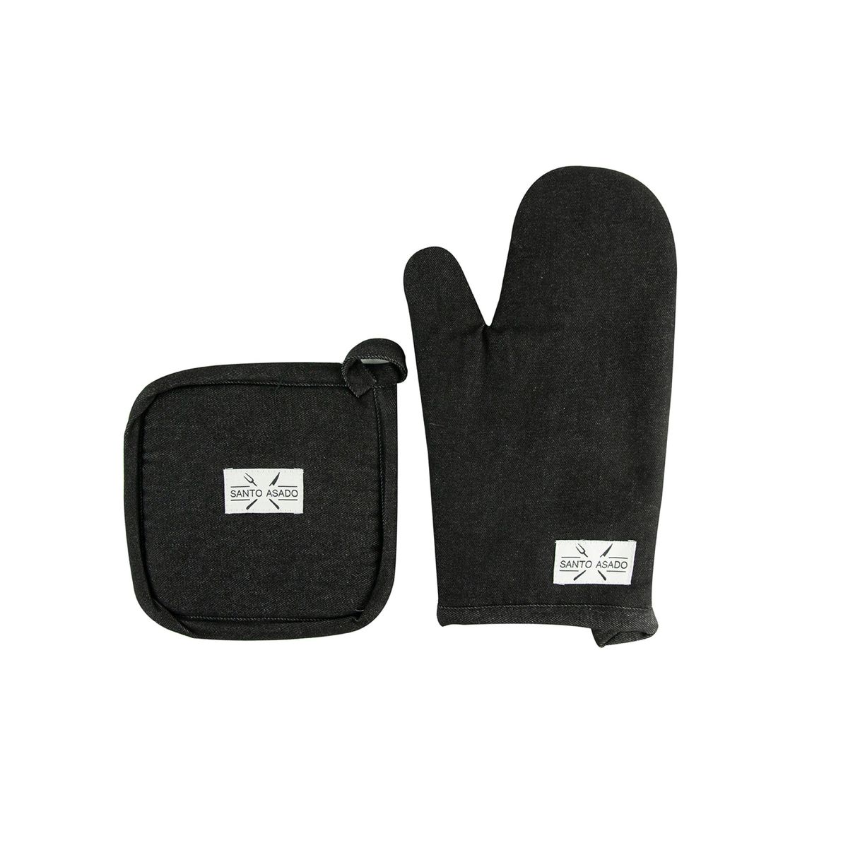 DECO EXPRESS - Set Toma Olla Y Guante Negro