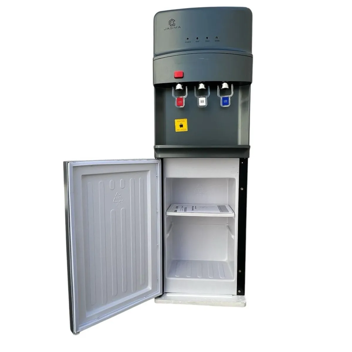 JAGIMA - Dispensador de Agua Compresor 3 llaves c/Gaveta PREMIUM - Gris