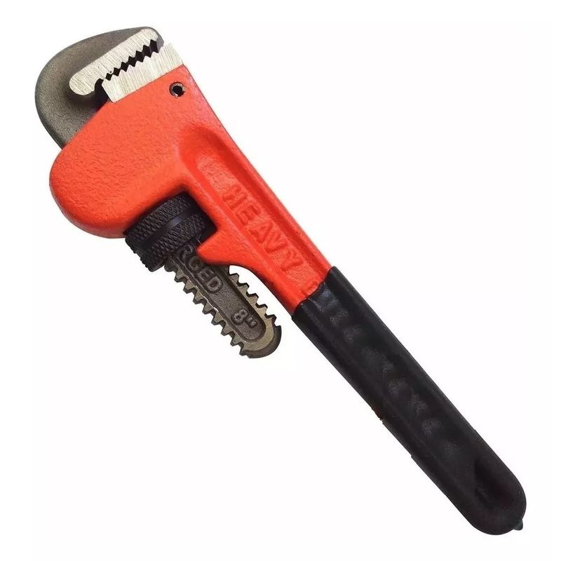 ESHOPANGIE - Llave Inglesa Stillson 8 Pulgadas Mango Pvc Antideslizante
