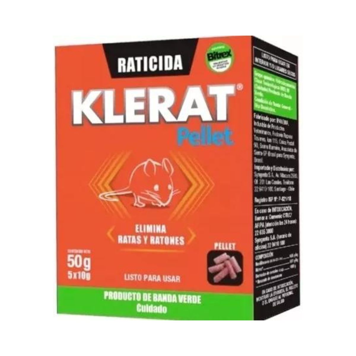 GENERICO - Veneno En Pellet Ratas Y Ratones Klerat 50g