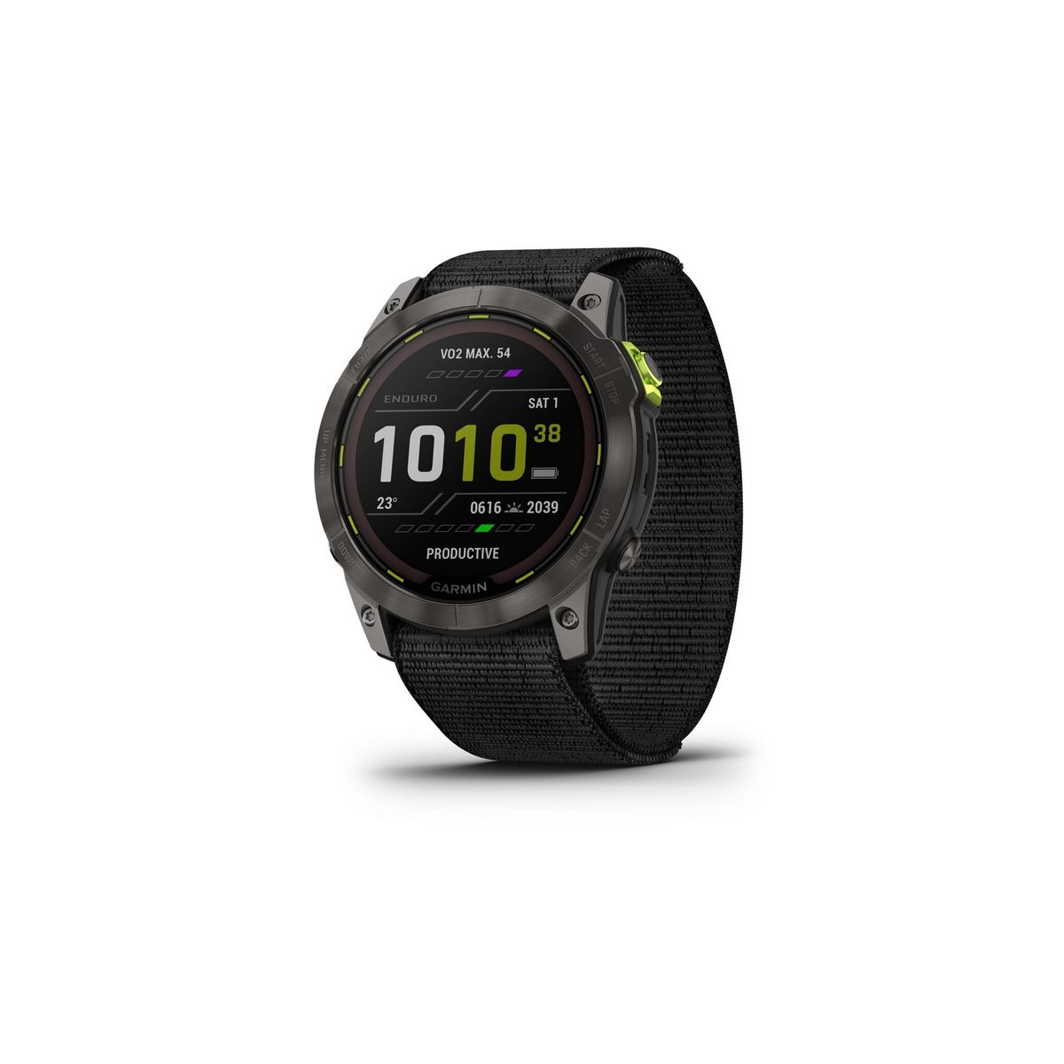 GARMIN - Enduro 2 Saph CrbnGrayDLC Ti w/Blk UltraFit Band GARMIN