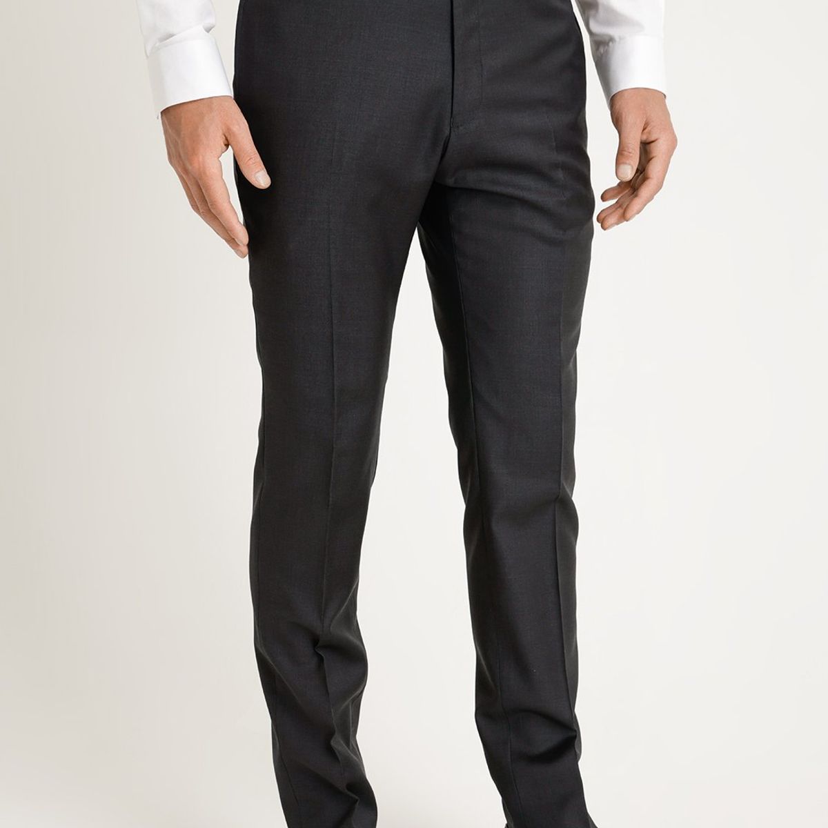 PERRY ELLIS - Pantalón Formal Liso Marengo